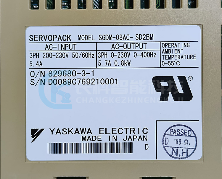 安川驅動器SGDM-08AC-SD2BM